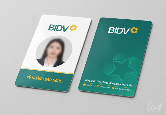 thẻ nhân viên ngân hàng BIDV