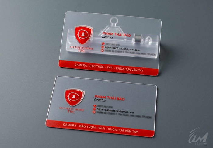 name card nhựa trong suốt in theo yêu cầu