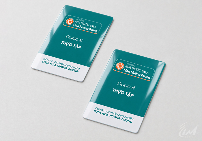thẻ dược sĩ thực tập bằng nhựa
