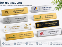 Bảng tên nhân viên: Phân loại chất liệu và tiêu chuẩn thiết kế chuyên nghiệp